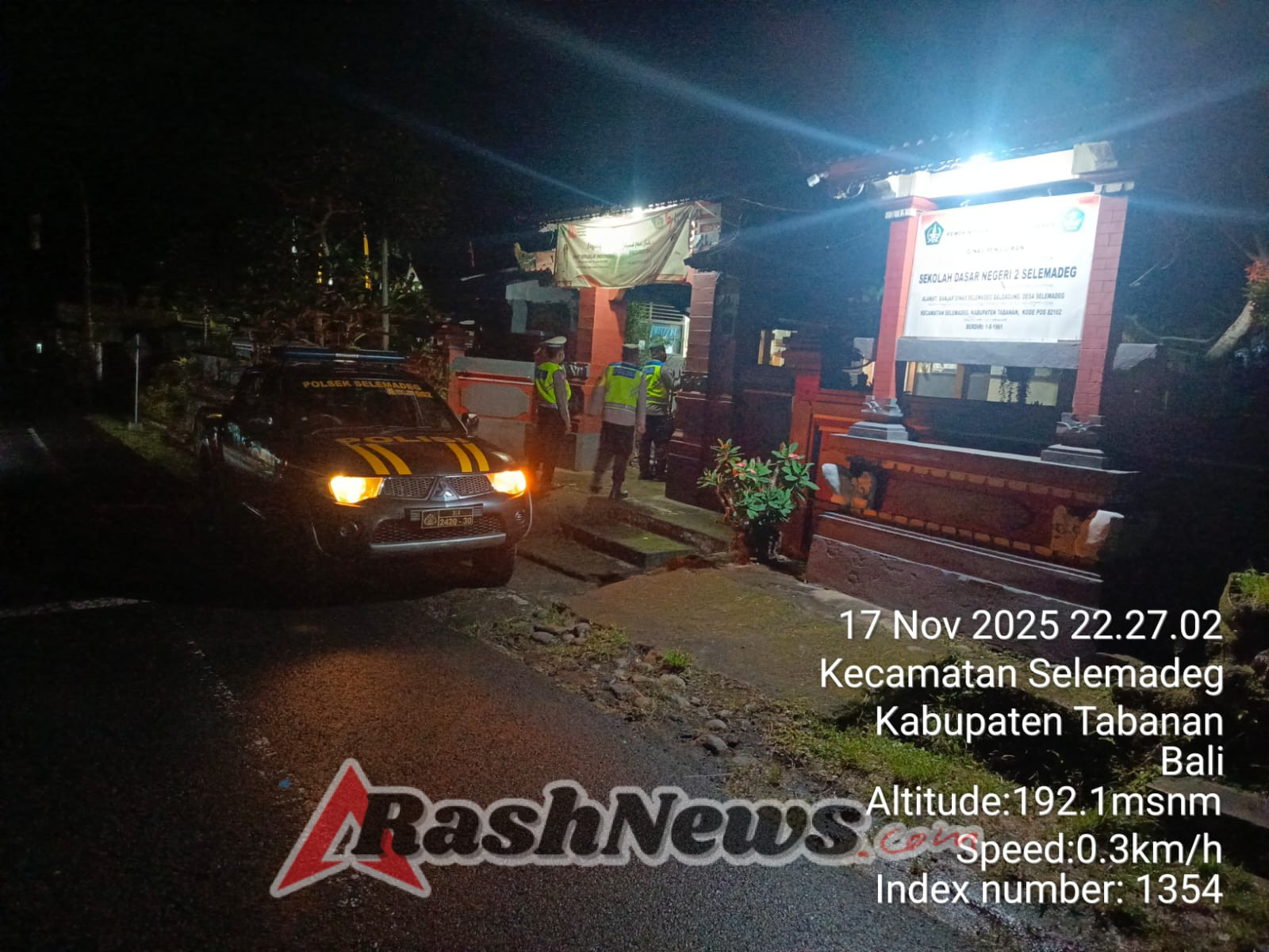 Polsek Selemadeg Perketat Patroli ‘Blue Light’ Jelang Galungan 2025