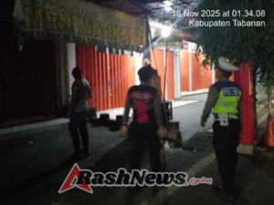 Piket Fungsi Polsek Kediri Dipimpin Pawas  Laksanakan Blue Light Patrol (BLP)