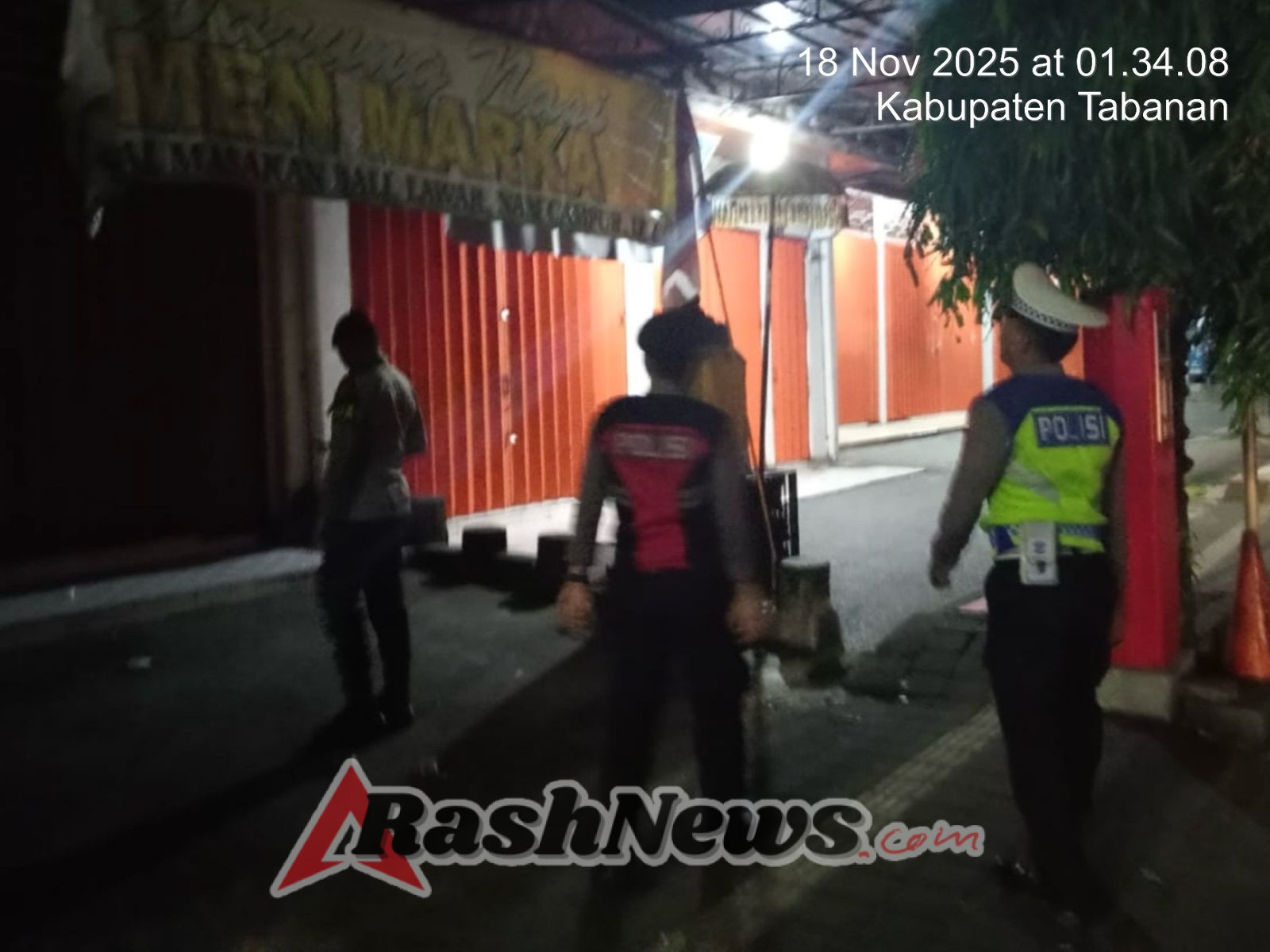 Piket Fungsi Polsek Kediri Dipimpin Pawas  Laksanakan Blue Light Patrol (BLP)