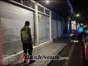 Cegah terjadinya Kriminalitas pada malam hari, Polsek Penebel laksanakan Patroli Blue Light