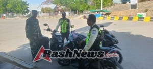 Koramil 1628-04/Poto Tano Turunkan Babinsa, Penyeberangan Senayan Tetap Aman dan Tertib