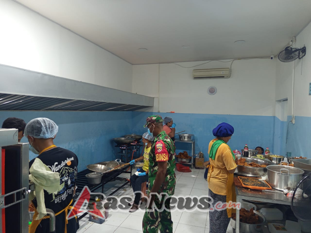 Pengawasan Gizi Gratis Flobamora Nusantara Dipimpin Babinsa Koramil