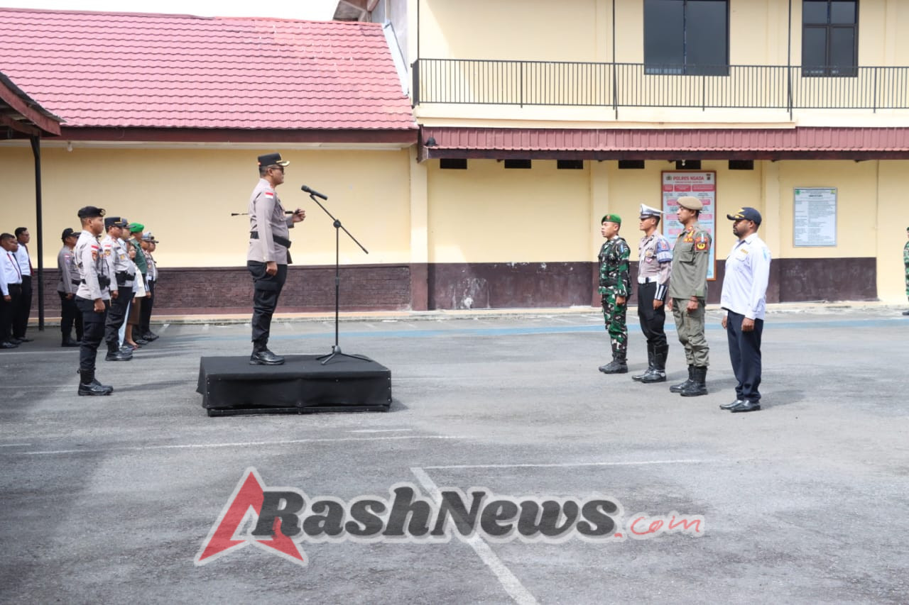 Kodim 1625/Ngada Bersama Polres Ngada Gelar Kesiapan Operasi Zebra 2025 di Lapangan Bajawa