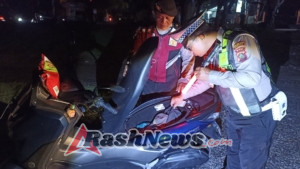 Polsek Dentim Gelar Apel KRYD Atensi Balap Liar di Simpang Waribang, Tekan Gangguan Kamtibmas Malam Hari