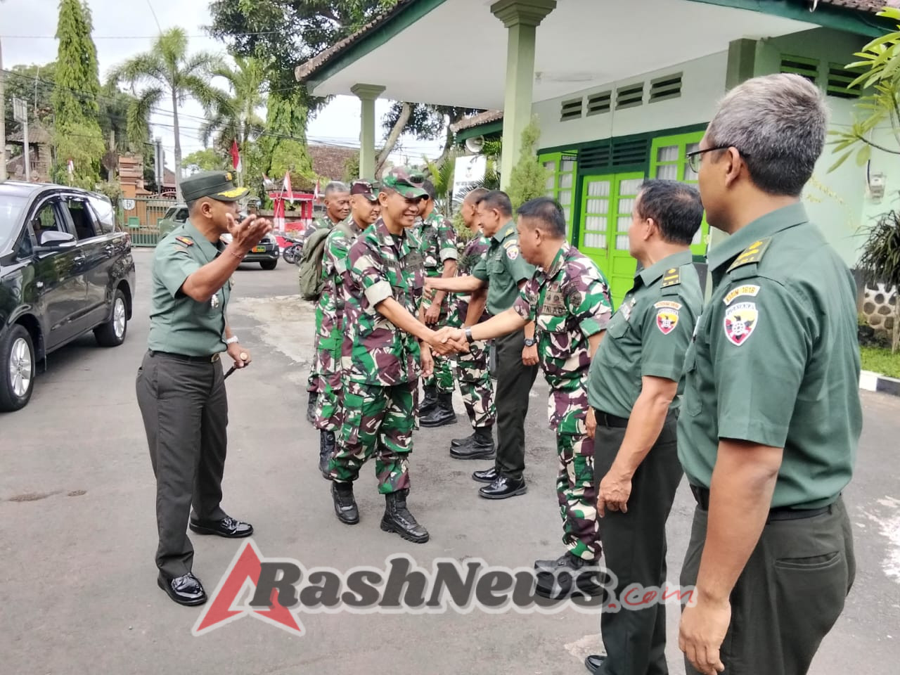 Dandim Gianyar Sambut Staf Khusus Kasad, Pengawasan Konsos Berlangsung di Makodim