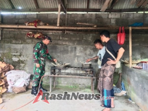 Wujudkan Lingkungan Aman, Babinsa Kayubihi Serukan Kewaspadaan Jelang Perayaan Galungan dan Kuningan