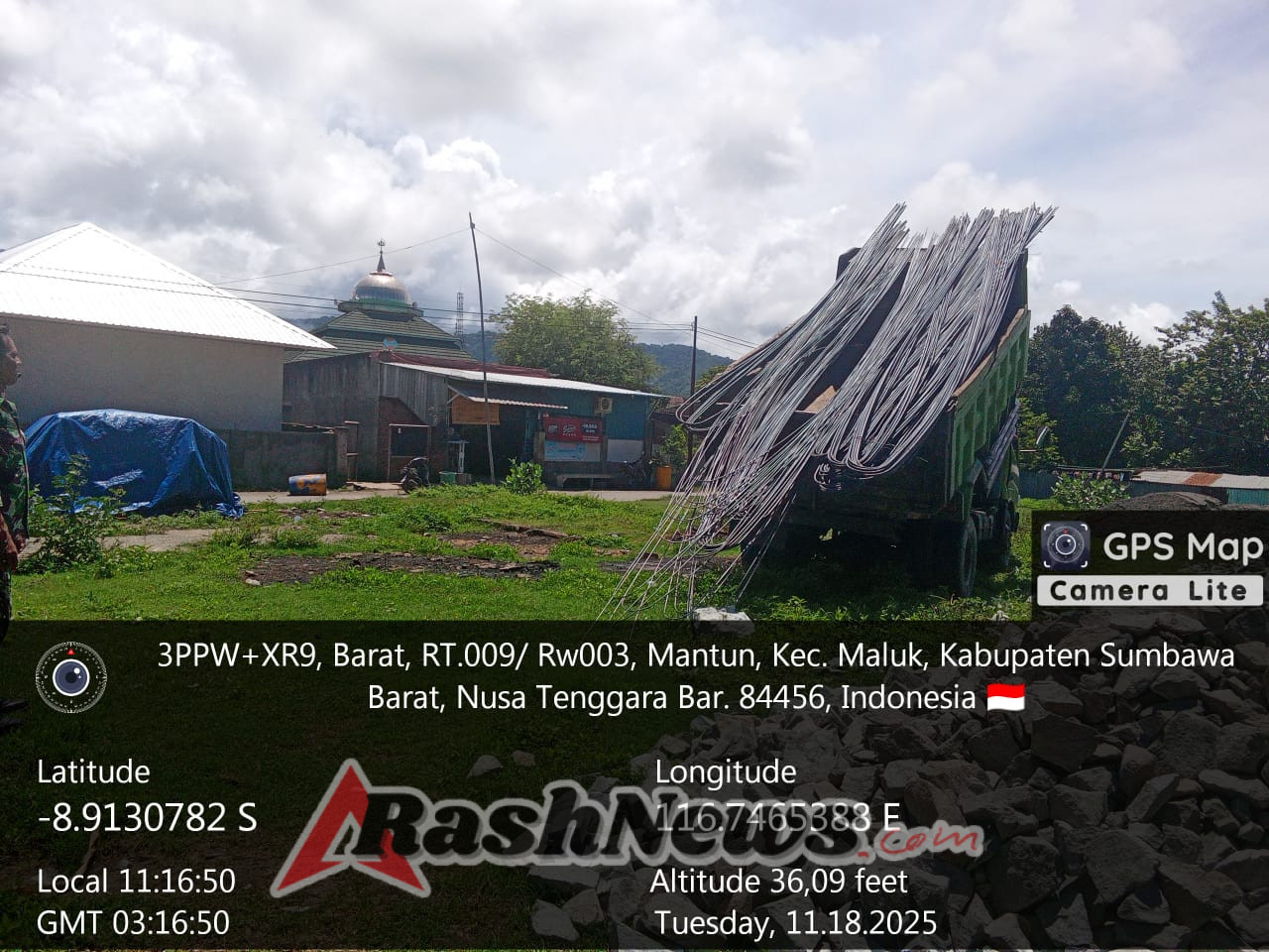 Progres Pembangunan KDKMP Mantun Terus Berjalan dengan Penerimaan Material Baru