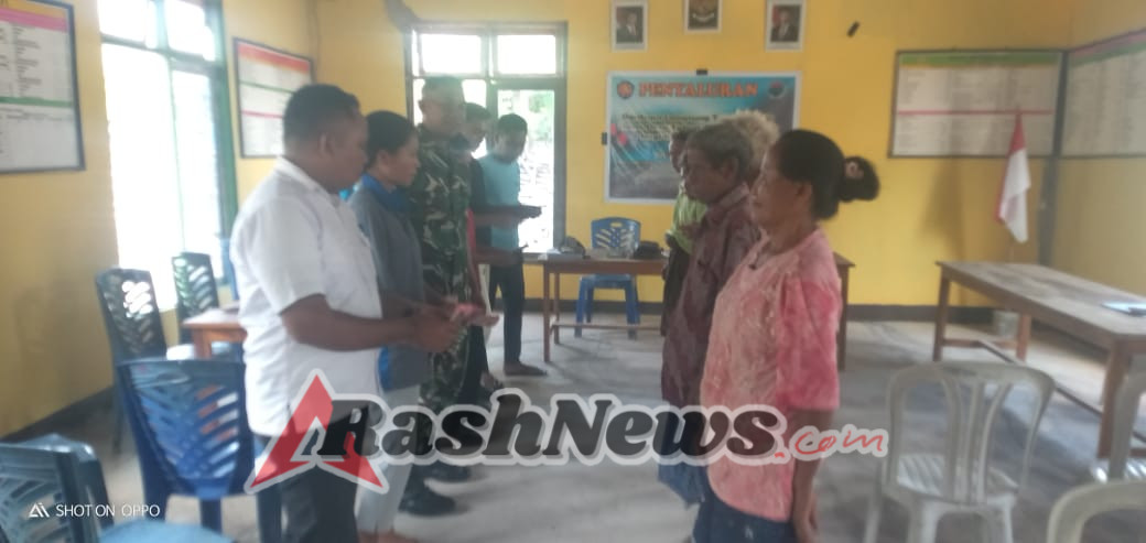 Pendampingan Babinsa dalam Rapat Pembagian BLT Ekstrim Berjalan Aman dan Tertib