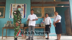 Ribuan Pelajar Terima Manfaat Program MBG, Babinsa Pastikan Distribusi Aman dan Lancar