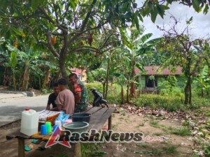 Serka Piter Kase Laksanakan Komunikasi Sosial dan Pamwil di Dusun Ndito