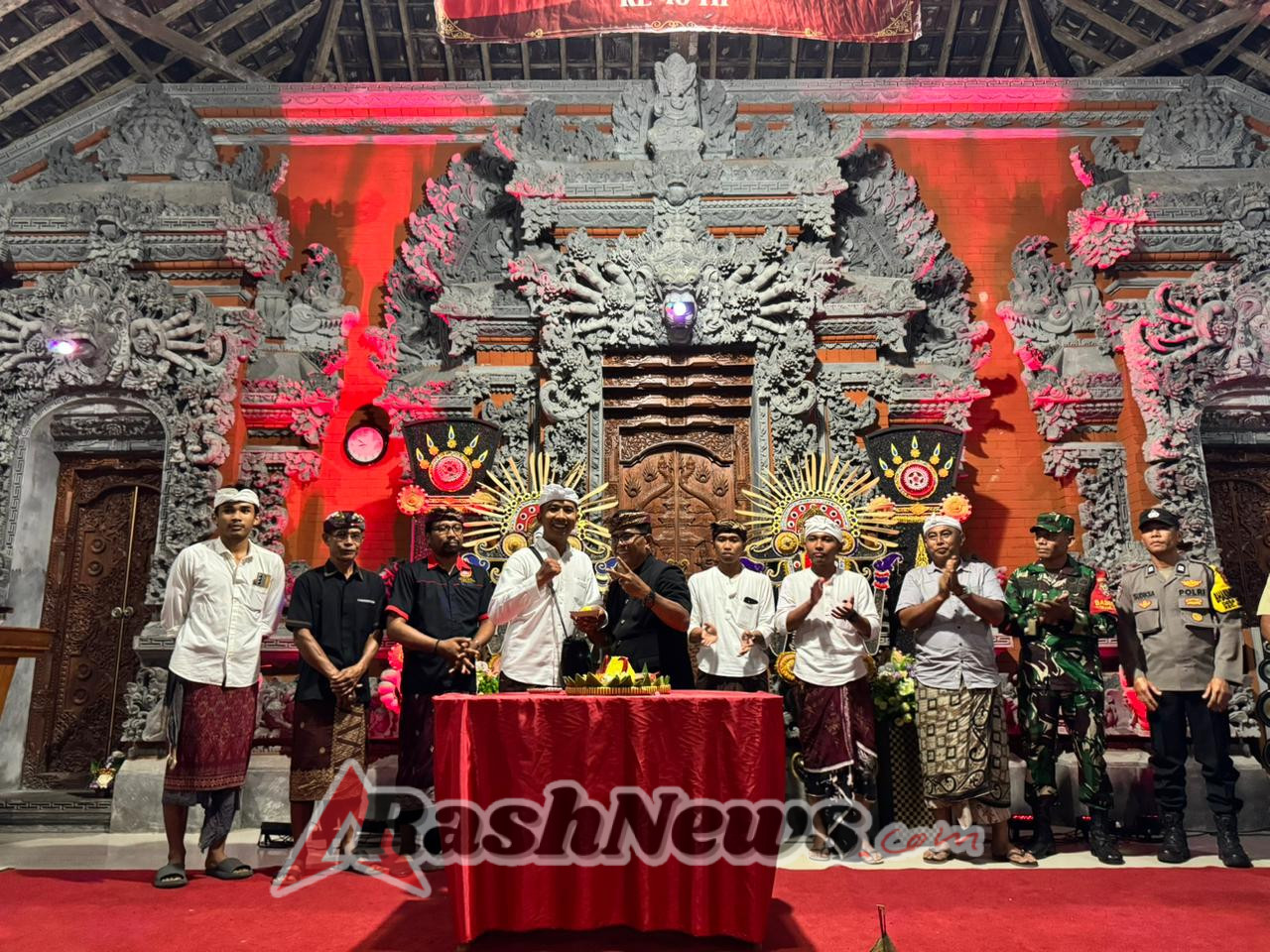 HUT ke-46 STT Eka Purna Bakti: Babinsa Serka Komang Kartawan Ajak Pemuda Jaga Persatuan dan Adat