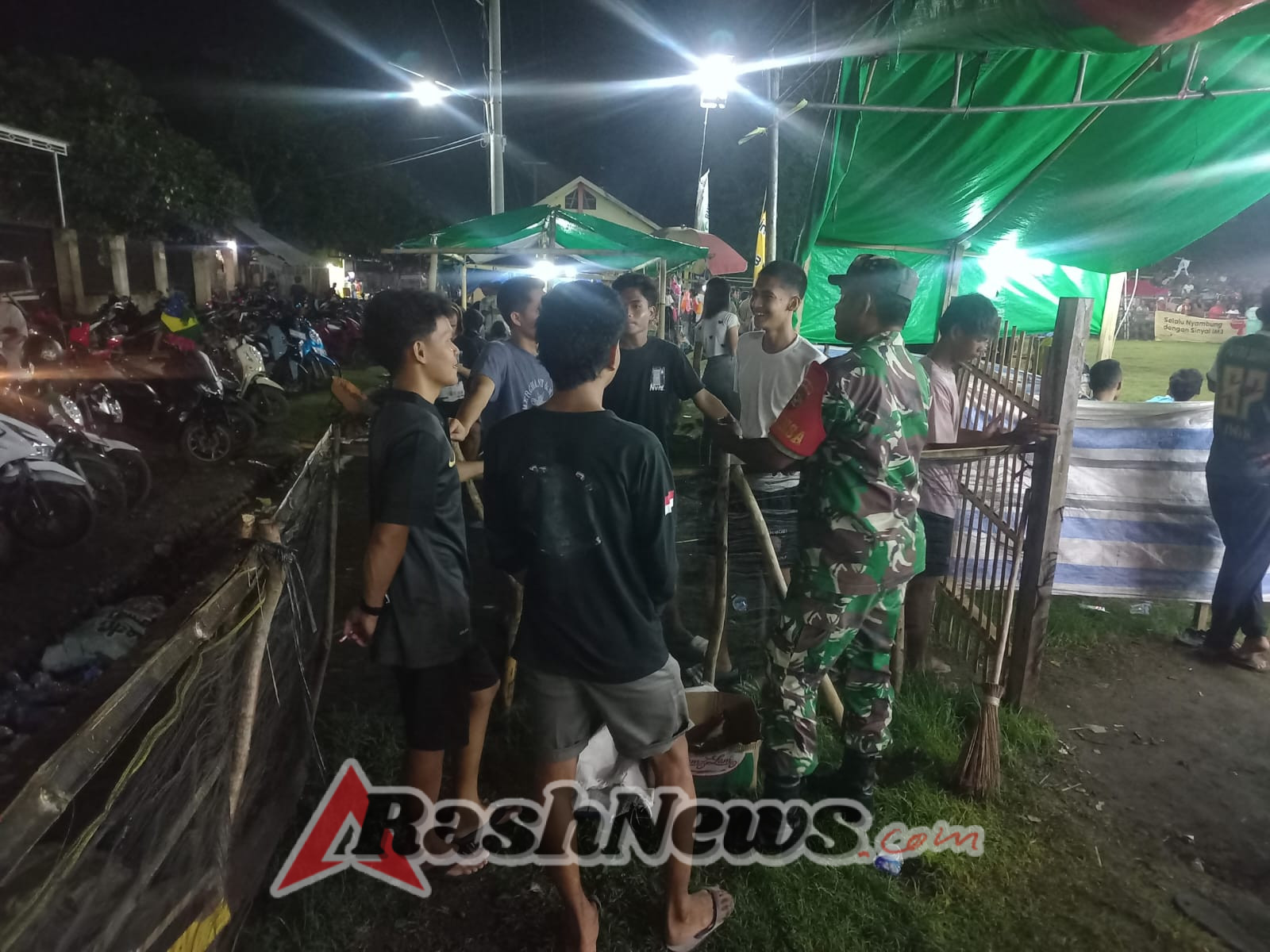 Sinergi TNI-Pol PP dan Tokoh Masyarakat Perkuat Patroli Siskamling Wilayah Woha