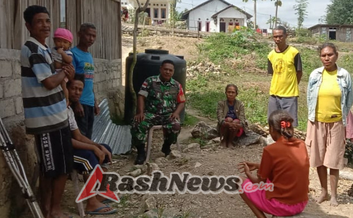 Babinsa Koramil 1618-05/Biut Lakukan Monitoring dan Dorong Warga Siap Tanam