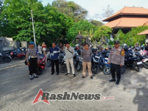Umanis Galungan Polsek Kuta Utara Terjunkan Personel Amankan Sejumlah Obyek Wisata.