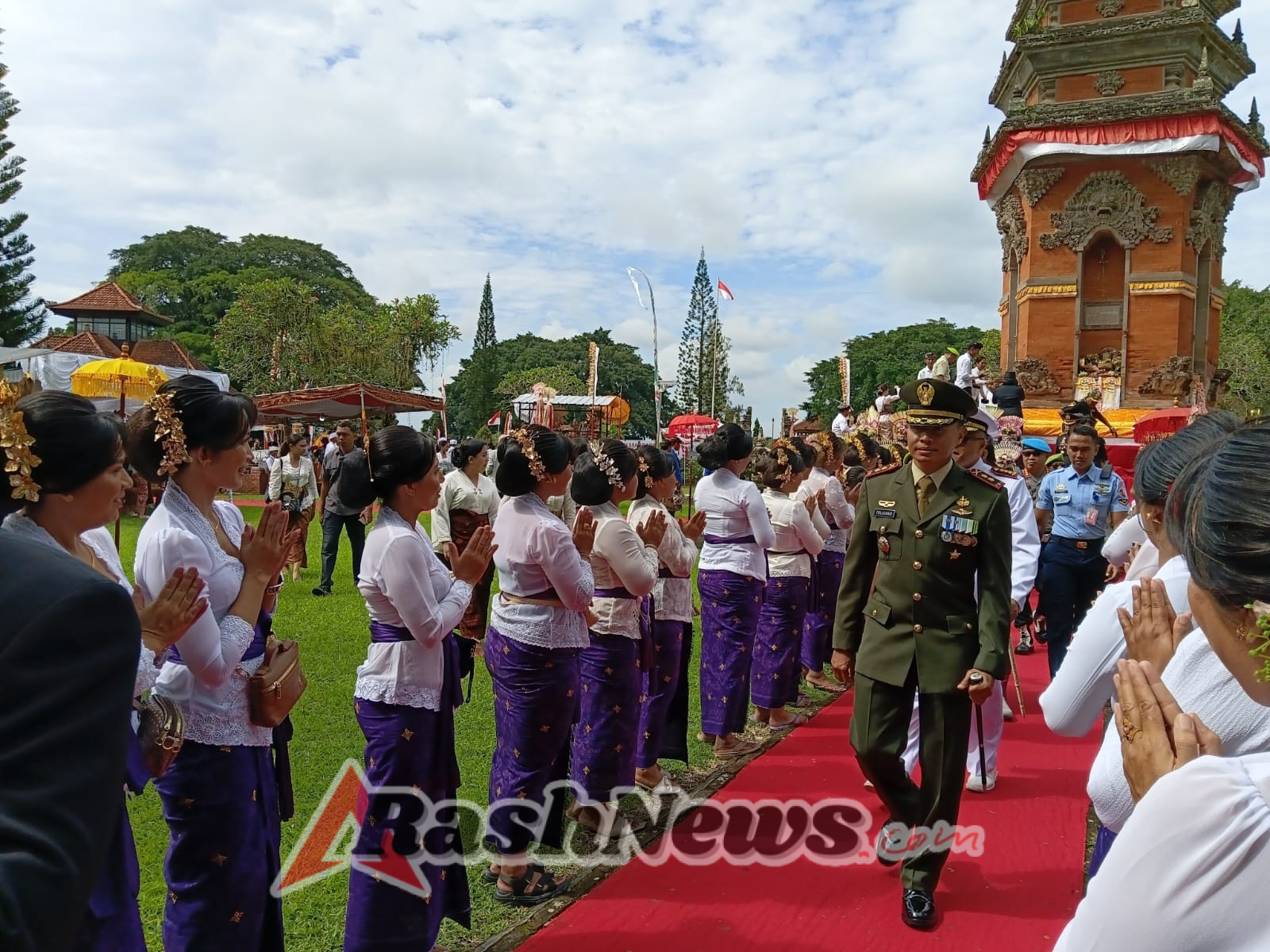 Dandim Tabanan Meriahkan Peringatan Puputan Margarana ke-79 yang Dipimpin Gubernur Bali