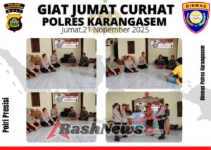 Kasat Binmas Mewakili Kapolres Karangasem Melaksanakan Program Jumat Curhat Bersama Masyarakat Di Desa Seraya Barat