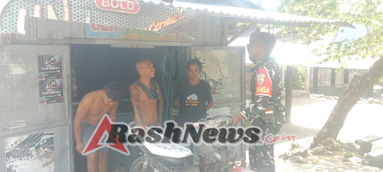 Babinsa Wolowaru Tingkatkan Keamanan dan Kenyamanan Warga Melalui Komsos dan Pamwil