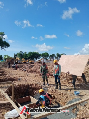 Kodim 1627/Rote Ndao Amankan Proyek K-SIGN di Rote Timur dan Landu Leko