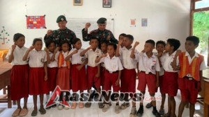 Bangun Generasi Cerdas Perbatasan, Satgas Pamtas Hadirkan Pembelajaran di SDK Henes