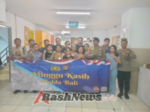 Program Minggu Kasih di Ramayana Mall, Ditpamobvit Polda Bali Tekankan Pesan Kamtibmas, Tertib Lalu Lintas, dan Pola Hidup Sehat kepada Masyarakat