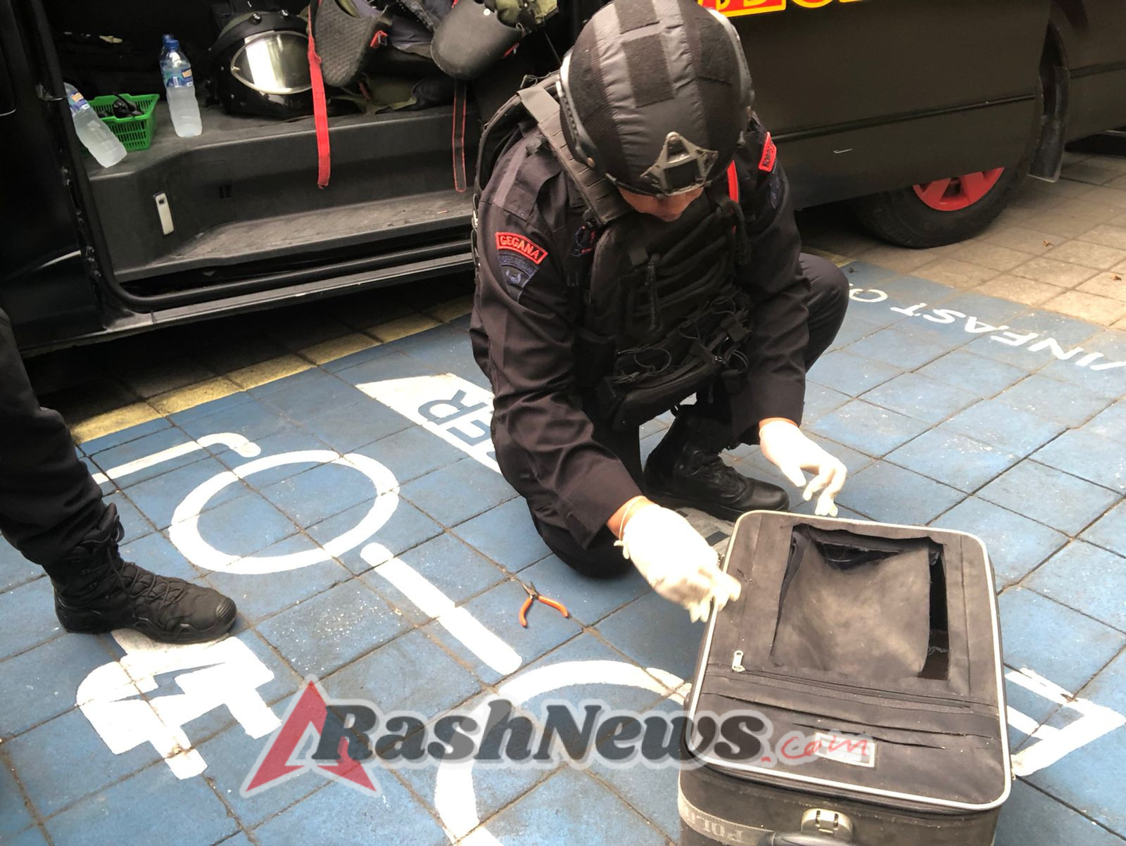 Penemuan Koper Mencurigakan di Depan Salon Dewi Beauty, Polsek Denpasar Utara Gerak Cepat Lakukan Penanganan