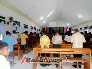 Babinsa Koramil Batutua Amankan Ibadah Minggu Jemaat GMIT Talitakumi Nggauk