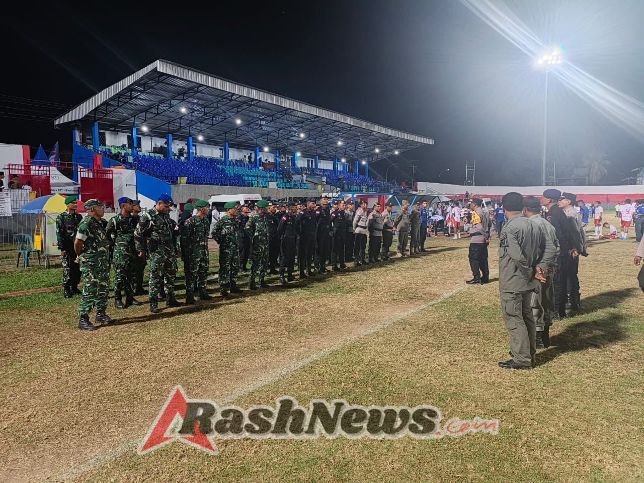 Kodim 1602/Ende Bersama Stakeholder Sukses Amankan Pertandingan ETMC Tanpa Gangguan
