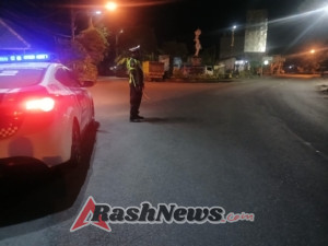 Demi Kelancaran Lalulintas, Unit Patroli Sat Lantas Melaksanakan Pengaturan di Malam Hari