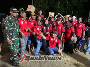 Pembagian Hadiah Barapan Kerbau HUT KSB ke-22, Danramil dan Babinsa Turut Mendampingi