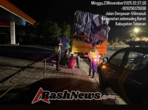 Polsek Selemadeg barat Gelar Patroli Malam Pantau Keamanan wilayah Cegah Gangguan Kamtibmas