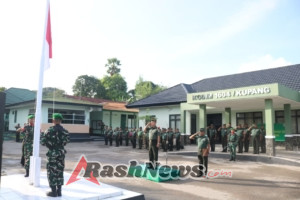 Upacara Senin Kodim Kupang Teguhkan Semangat Tugas Prajurit
