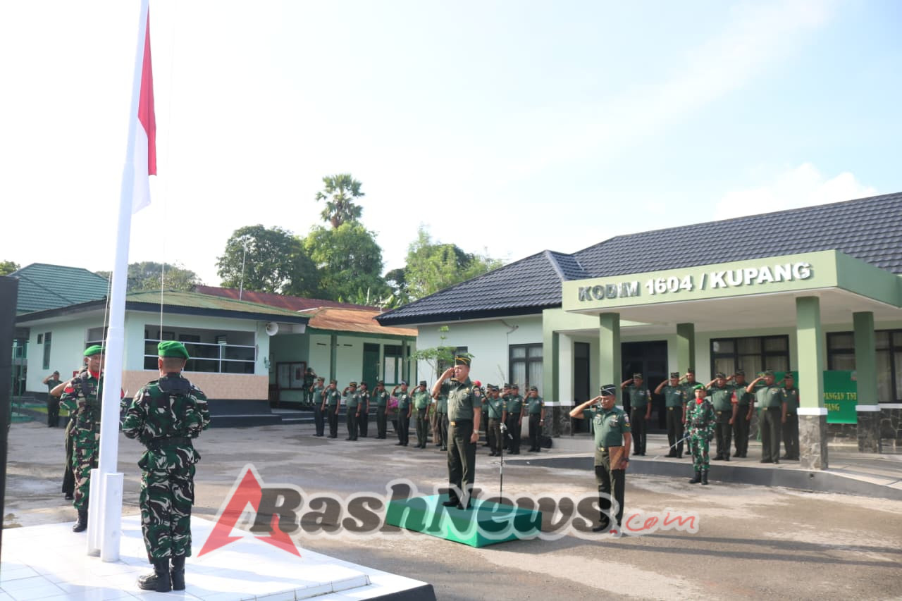 Upacara Senin Kodim Kupang Teguhkan Semangat Tugas Prajurit