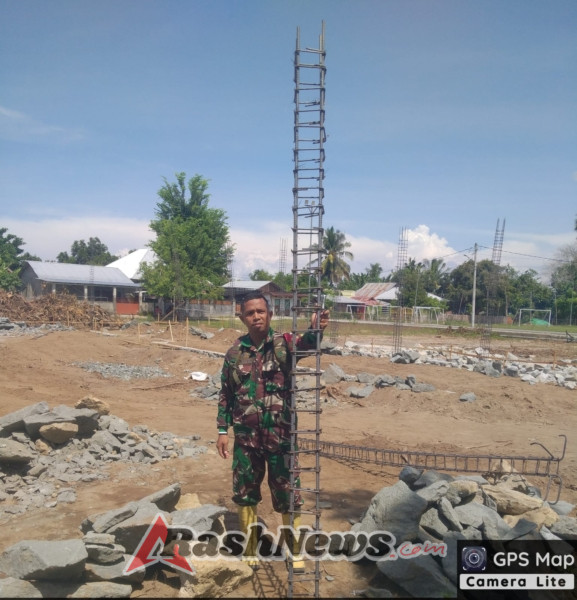 Dukung Kesejahteraan Warga, Babinsa Terus Kawal Pembangunan Koperasi Merah Putih