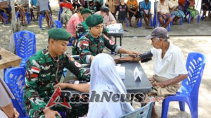 Upacara Khidmat Sambut Kedatangan Yonif 876/Palatana Dipimpin Dandim 1601/Sumba Timur