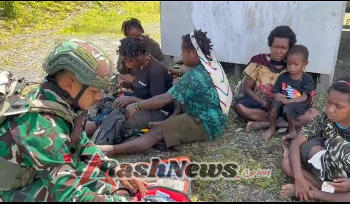 Satgas Yonif 743/PSY Hadirkan Pengobatan Gratis hingga ke Pelosok Papua