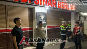 “Blue Light Patrol Polres Tabanan Intensif Cegah 3C di Jam Rawan, Situasi Berlangsung Kondusif