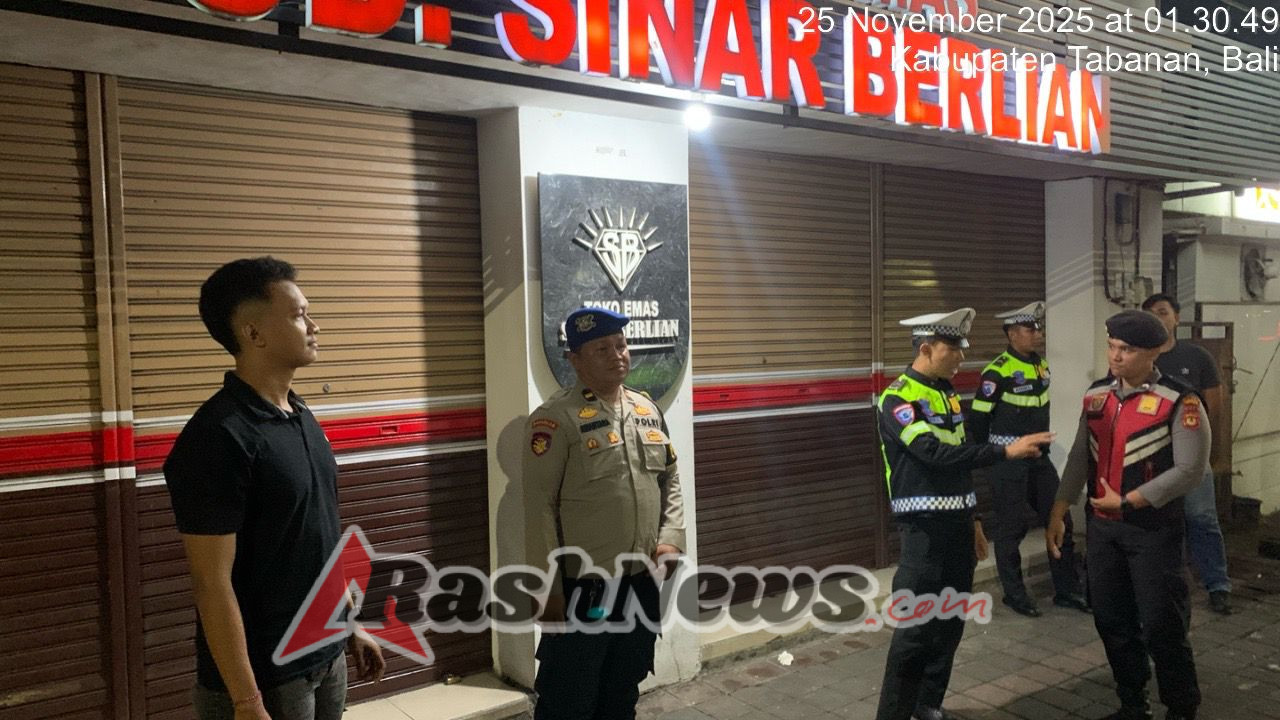 “Blue Light Patrol Polres Tabanan Intensif Cegah 3C di Jam Rawan, Situasi Berlangsung Kondusif