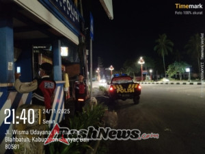 Patroli Barcode Polsek Blahbatuh Intensifkan Penguatan Kamtibmas