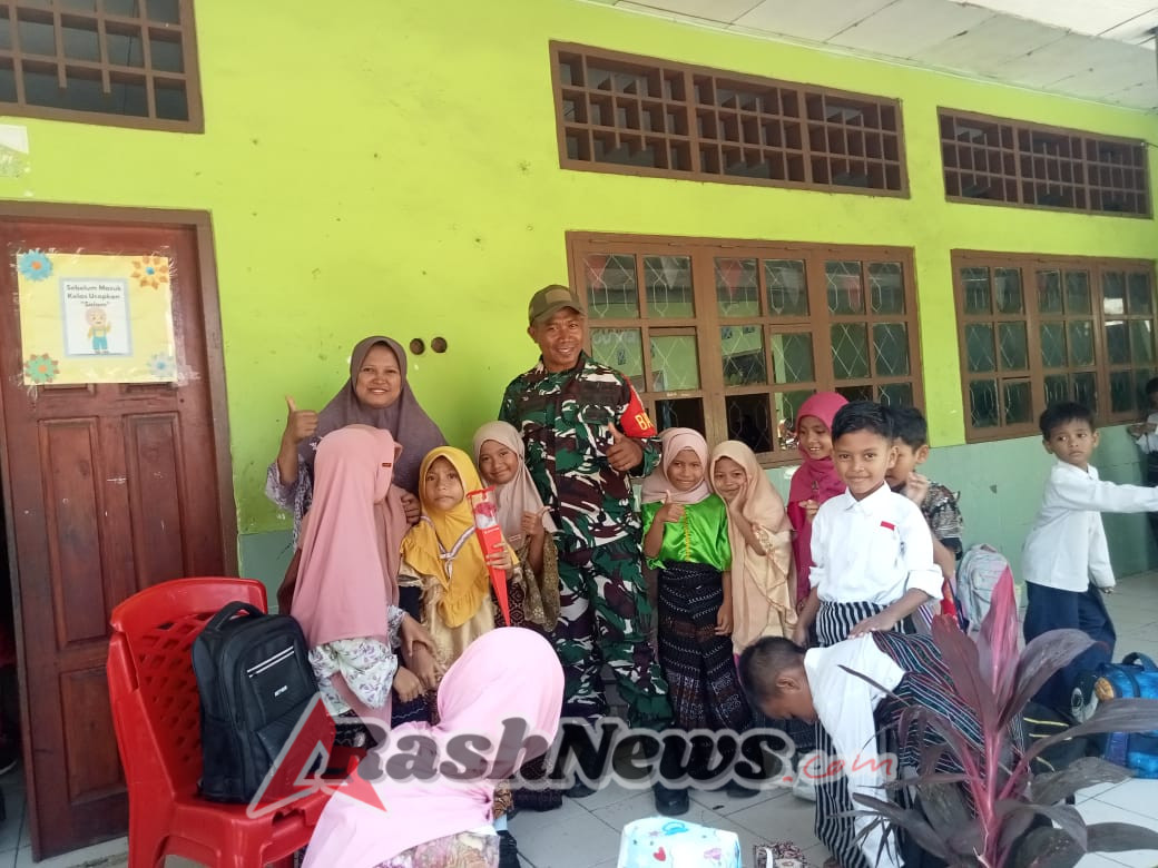 TNI AD Hadir di Tengah Murid, Bangun Hubungan Harmonis dan Motivasi Belajar di Ende Timur