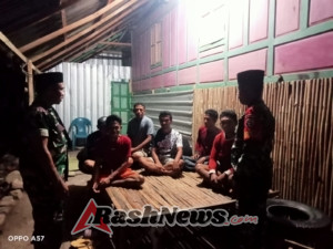 Babinsa Hidirasa Pimpin Patroli Siskamling Monitor Situasi Wilayah Kec. Sape dan Lambu