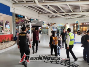 Patroli Gabungan Polres Bandara, Avsec, dan TNI AU Perkuat Keamanan di Terminal Domestik Bandara I Gusti Ngurah Rai