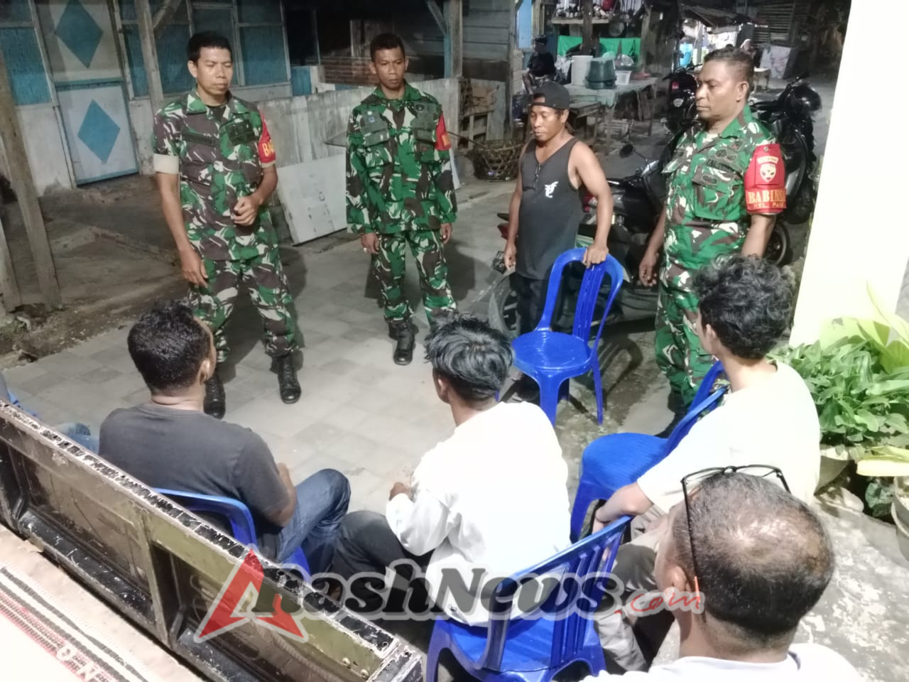 Babinsa Pane Pimpin Patroli Batas Kota di Kelurahan Dara dan Paruga Kota Bima