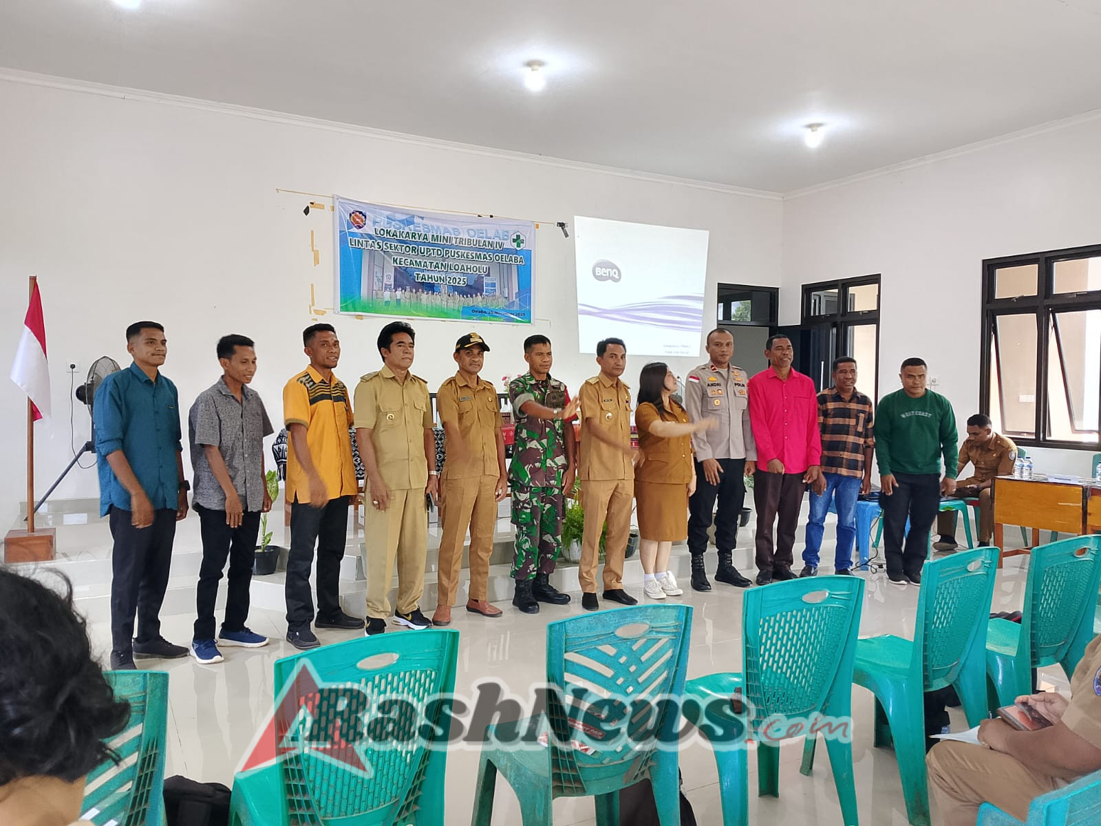 Babinsa Hadiri Lokakarya Mini Puskesmas Oelaba, Tekankan Penanganan Stunting dan TBC