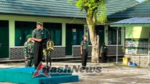 Upacara Mingguan di Lapangan Makodim Berlangsung Khidmat Dipimpin Kasdim Mayor Inf Idris