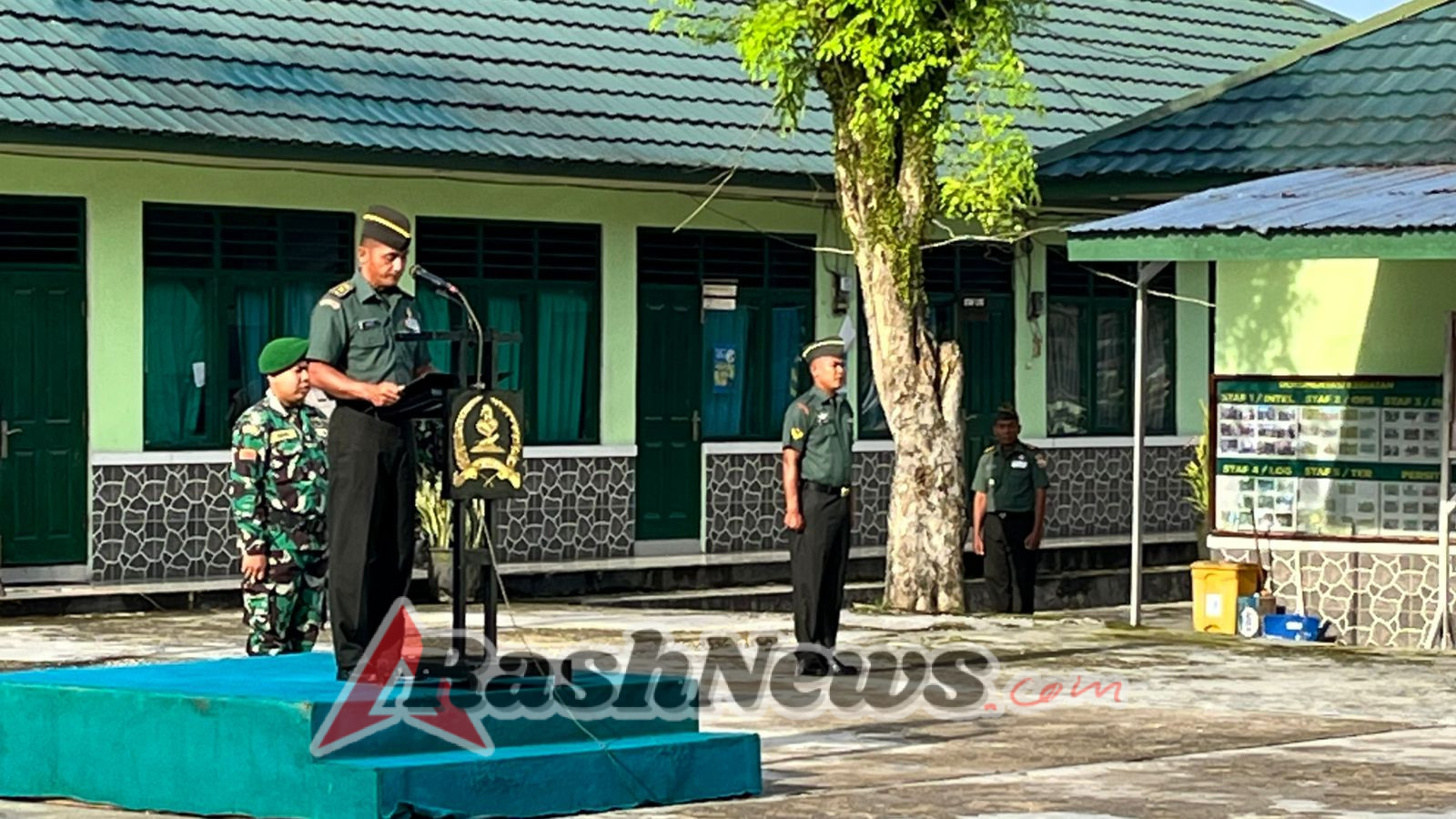Upacara Mingguan di Lapangan Makodim Berlangsung Khidmat Dipimpin Kasdim Mayor Inf Idris