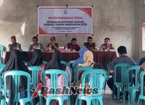Musyawarah Desa Moteng Bahas Rencana Kerja 2026, Babinsa Tekankan Pentingnya Sinergi