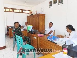 Babinsa Laksanakan Komsos dan Monitoring Wilayah di Desa Lamika