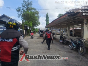 Sat Samapta Polres Tabanan Gelar Patroli Dialogis Padi Bali, Ajak Warga Bersinergi Jaga Kamtibmas