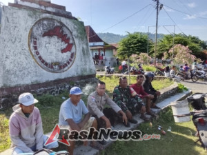Babinsa dan Babinkamtibmas Pastikan Situasi Aman di Kelurahan Bokasape