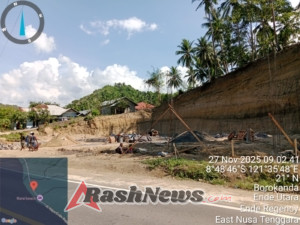 Kodim 1602/Ende Pantau Perkembangan KDKMP Raterua dengan Progres Pembangunan 7,8%